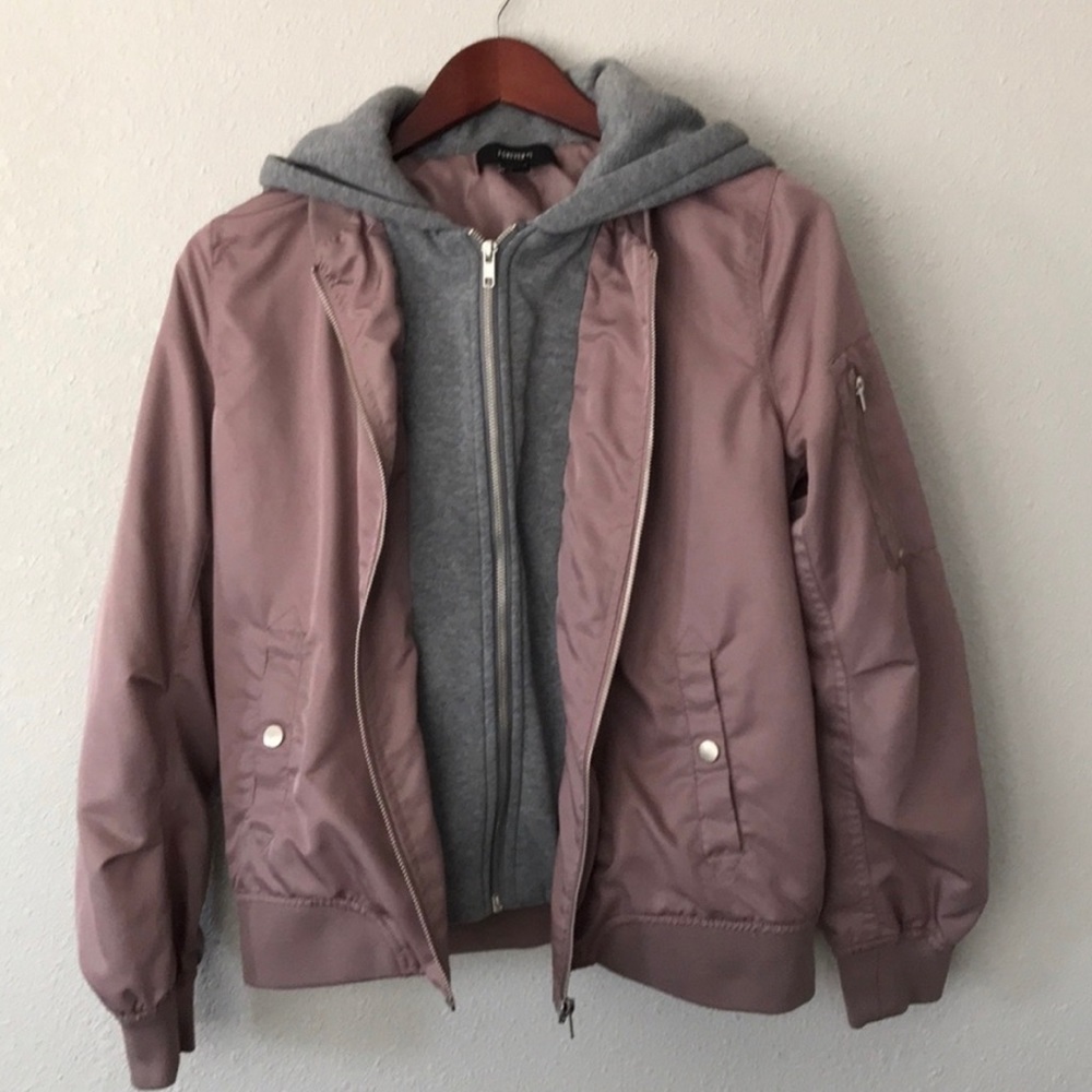 💜Forever 21 Zip-Up Hoodie Jacket💜